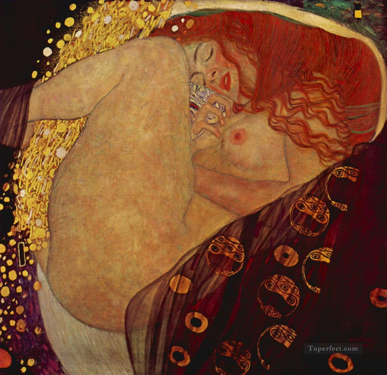 Dánae Gustav Klimt Pintura al óleo